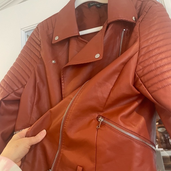 Love Tree Faux Leather Moto Jacket - Picture 3 of 3